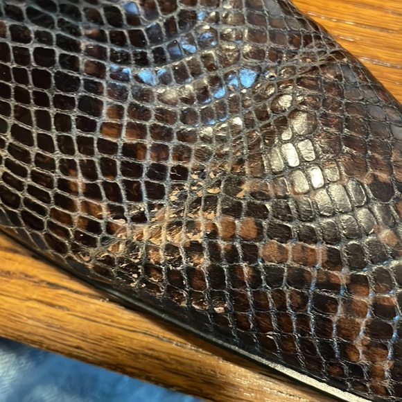 Via spiga snake skin textured booties made in Italy size 8Narrow - Picture 3 of 10